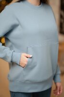 Pulover flaușat PRF009C (albastru deschis)