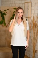 -30% Tricou TRF015A (ivory cu negru)