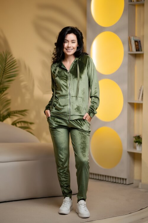 Costum catifea CTF403B (khaki satin)