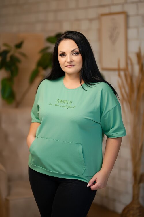 Tricou TRF008A (verde metalizat)
