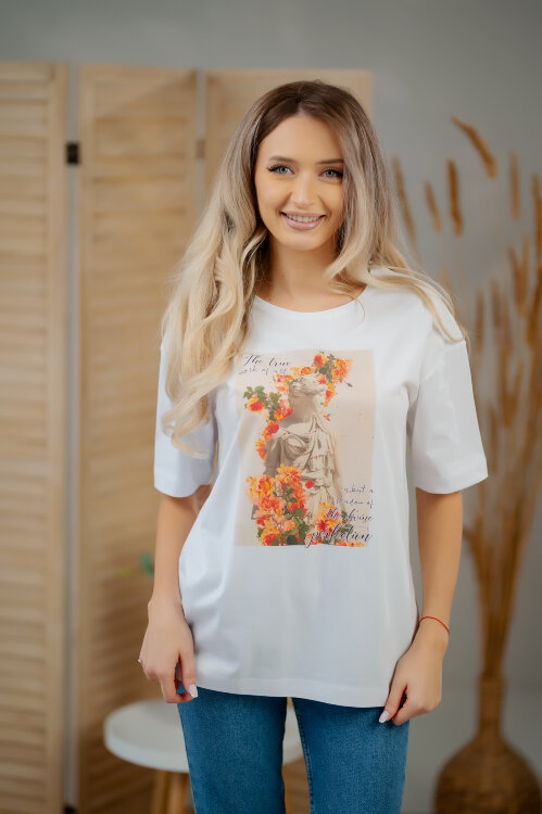 -20% Tricou oversize TRF003B (sculpture flower)