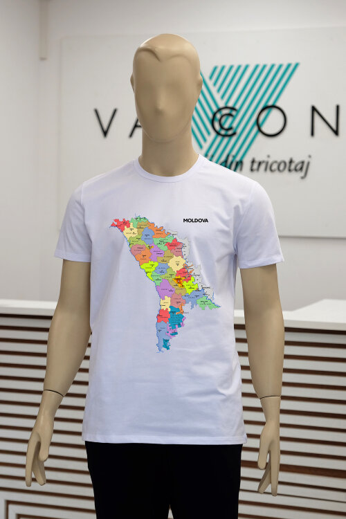 Tricou bărbați Harta Moldovei 