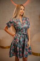 Rochie ROF026A (denim floral)