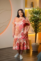 Rochie femei ROF018B (Botanic coral)