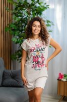 -40% Rochie de casă  ROF216A (bej deschis)