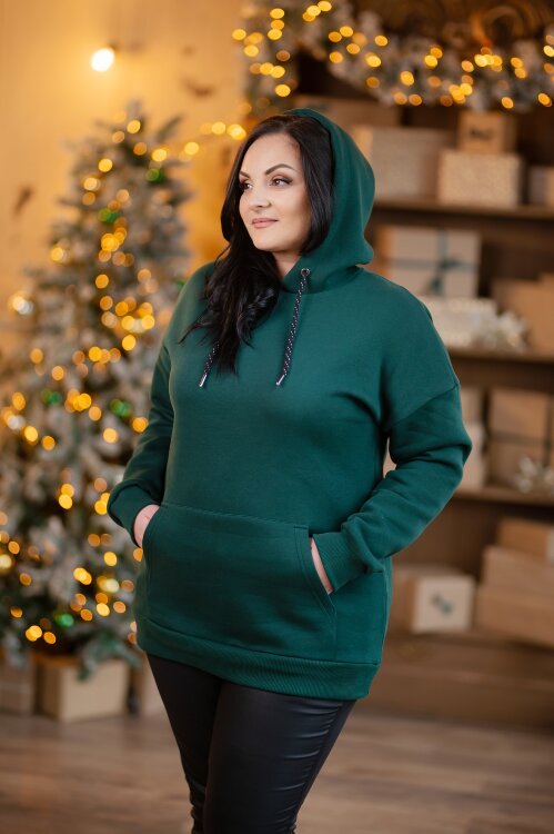 Hanorac UNISEX HAB002B  verde smarald