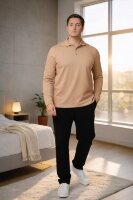 Tricou Polo m/l TPB100E (capucino)