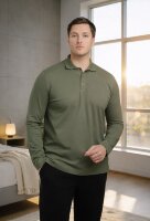 Tricou polo m/l TPB100E (haki)