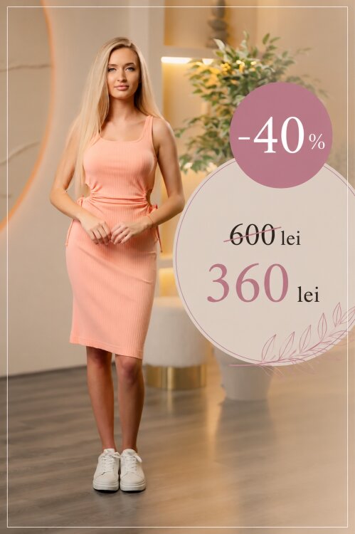 -40% Rochie ROF019B (coral)