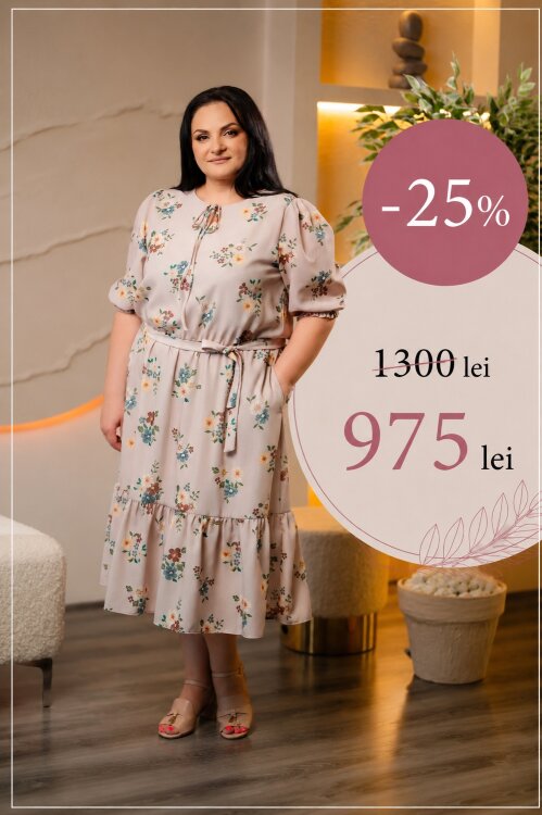  -25% Rochie ROF027A (bej)