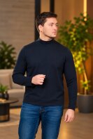 Maletă flaușată MLB007D (albastru închis)