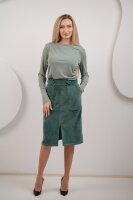 Fustă velvet FSF006A (smarald)